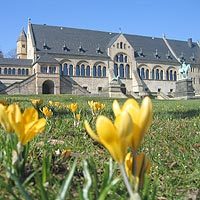 Goslar's Kaiserpfalz Palace in spring